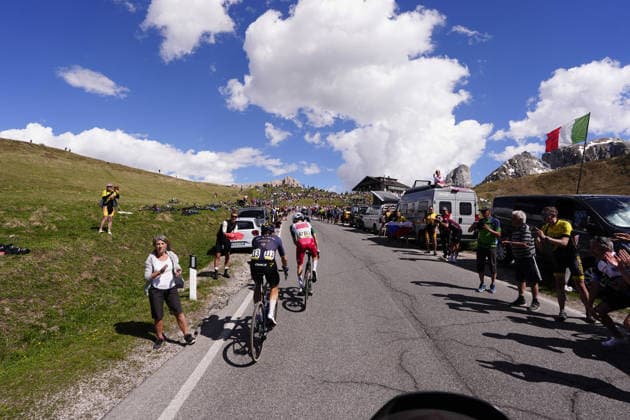 The race during Stage 19 of the Giro d™Italia, from Feltre to Alleghe, Italy, Friday, May 29, 2026.  Copyright: xFabioxFerrari LaPressex