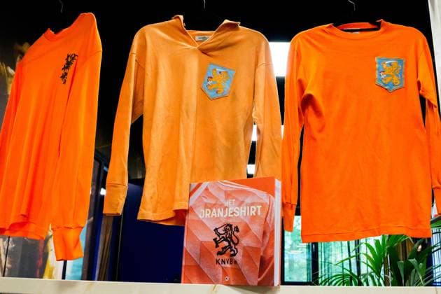 ZEIST , 29-05-2026 , Kick uitgevers , Book presentation het Oranjeshirt , A group of collectors and journalists documented the complete history of the Dutch national team, Nationalteam in words and images, from the first national selection in 1894 to the present day. Book presentation het Oranjeshirt  x204033238x Copyright: