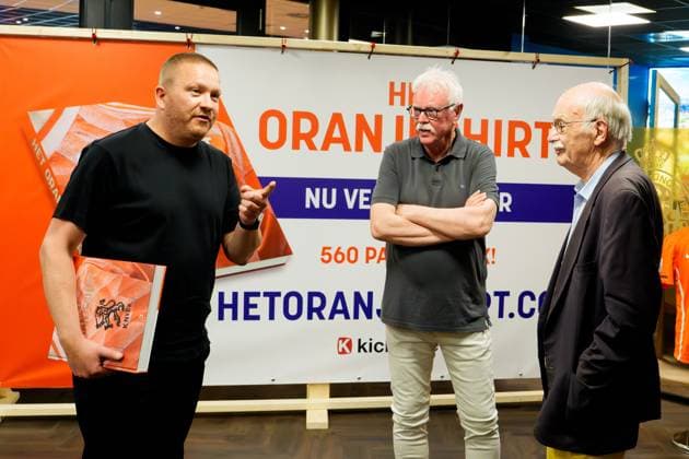 ZEIST , 29-05-2026 , Kick uitgevers , Book presentation het Oranjeshirt , A group of collectors and journalists documented the complete history of the Dutch national team, Nationalteam in words and images, from the first national selection in 1894 to the present day. Book presentation het Oranjeshirt  x204033242x Copyright: