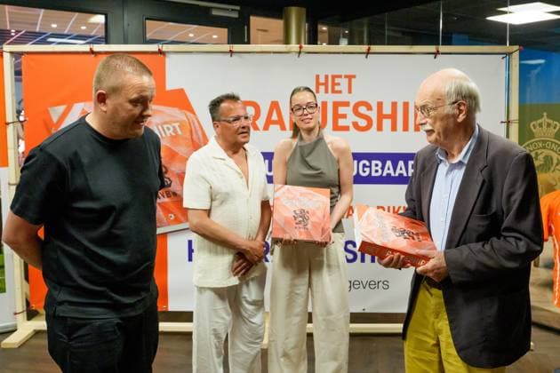 ZEIST , 29-05-2026 , Kick uitgevers , Book presentation het Oranjeshirt , A group of collectors and journalists documented the complete history of the Dutch national team, Nationalteam in words and images, from the first national selection in 1894 to the present day. Book presentation het Oranjeshirt  x204033245x Copyright: