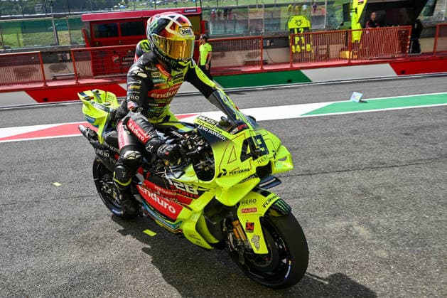 MOTORS - MotoGP - Italian Grand Prix Photo by IPA ABACAPRESS.COM85162115 - Fabio Di Giannantonio ITA Pertamina Enduro Vr46 Racing Team Ducati celebrate at the end of the Brembo MotoGP Italian Grand Prix 2025 Free Practice during Gran Premio d Italia, MotoGP World Championship, WM, Weltmeisterschaft in Mugello, Italy, May 29 2026 Mugello Italy  Copyright: xIPAxSport ABACAx
