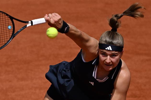2026 French Open (Roland-Garros) - Day 6 PARIS, FRANCE - MAY 29: Karolina Muchova of the Czech Republic competes against Jil Teichmann (not seen) of Switzerland during their women s singles third round match on day six of the French Open (Roland Garros) tennis tournament in Paris, France, on May 29, 2026. Burak Akbulut Anadolu Paris France. Editorial use only. Please get in touch for any other usage.  Copyright: x2026xAnadoluxBurakxAkbulutx