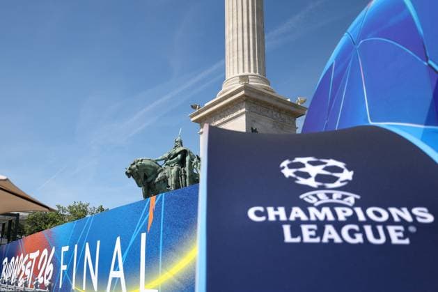 30.05.2026 - SOCCER - 2025-2026 UEFA Champions League final , Paris vs Arsenal General view of the fan zone ahead of the 2025-2026 UEFA Champions League Final between Paris and Arsenal in Budapest, showing crowds and pre match atmosphere Budapest Puskas Arena ,Budapest Puskas Arena Hungary