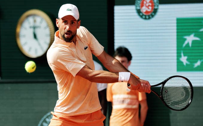TENNIS - French Open 2026 PARIS,FRANCE,29.MAY.26 - TENNIS - ATP, Tennis Herren World Tour, French Open, Roland Garros, Grand Slam. Image shows Novak Djokovic (SRB).  GEPAxpictures xMatthiasxHauer