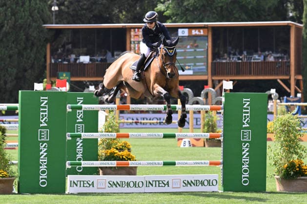 EQUITATION - International Equitation - Piazza di Siena - 93rd CSIO of Rome 2026 Photo by IPA ABACAPRESS.COM85163112 - Linda HEED (SWE) and CRACK BLUE during the 93rd CSIO Roma 2026 Competition No. 5 - NATIONS CUP INTESA SANPAOLO Two rounds competition - h. 160 Prize Money: 220,000 Ä on May 29, 2026 at Piazza di Siena in Rome, Italy. Rome Italy  Copyright: xIPAxSport ABACAx