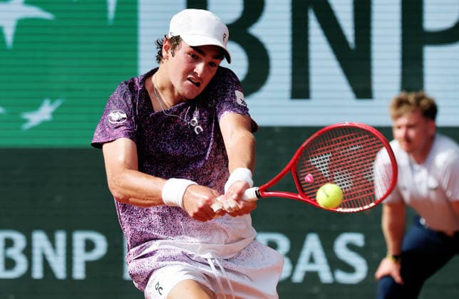 TENNIS - French Open 2026 PARIS,FRANCE,29.MAY.26 - TENNIS - ATP, Tennis Herren World Tour, French Open, Roland Garros, Grand Slam. Image shows Joao Fonseca (BRA).  GEPAxpictures xMatthiasxHauer