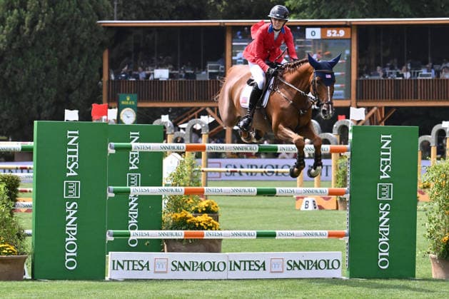 EQUITATION - International Equitation - Piazza di Siena - 93rd CSIO of Rome 2026 Photo by IPA ABACAPRESS.COM85163133 - Natalie DEAN (USA) and PEDRO VAN DE BARLEBUIS during the 93rd CSIO Roma 2026 Competition No. 5 - NATIONS CUP INTESA SANPAOLO Two rounds competition - h. 160 Prize Money: 220,000 Ä on May 29, 2026 at Piazza di Siena in Rome, Italy. Rome Italy  Copyright: xIPAxSport ABACAx