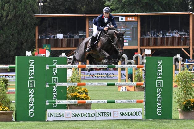 EQUITATION - International Equitation - Piazza di Siena - 93rd CSIO of Rome 2026 Photo by IPA ABACAPRESS.COM85163151 - Adrian WHITEWAY (GBR) and CHACCO VOLO during the 93rd CSIO Roma 2026 Competition No. 5 - NATIONS CUP INTESA SANPAOLO Two rounds competition - h. 160 Prize Money: 220,000 Ä on May 29, 2026 at Piazza di Siena in Rome, Italy. Rome Italy  Copyright: xIPAxSport ABACAx