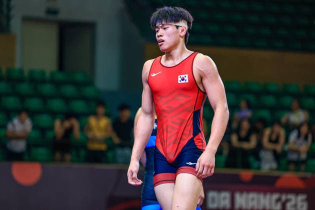 U17 Wrestling Asian Championships 71kg GR Junho Oh KOR Copyright: xAmirrezaxAliasgarix xUnitedxWorlx Kadir Caliskan United World Wr