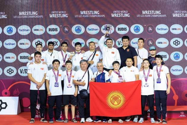 U17 Wrestling Asian Championships Podium Team GR Silver Kyrgyzstan Copyright: xAmirrezaxAliasgarix xUnitedxWorlx Kadir Caliskan United World Wr