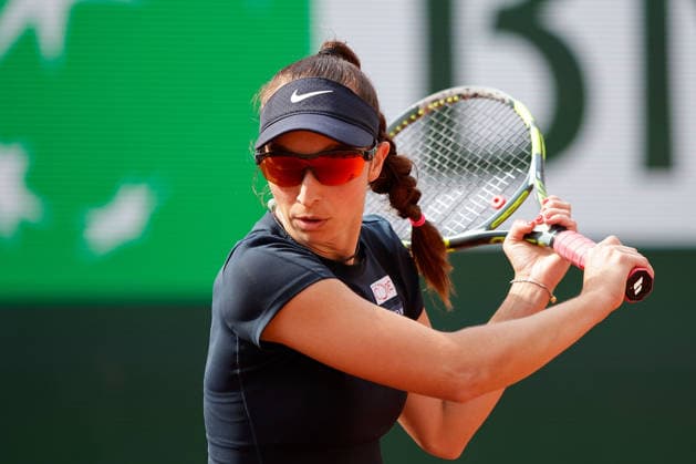 French Open Tamara Korpatsch GER in action during at the 2026 Roland Garros tournament in Paris, FRANCE, on May 29 2026 Copyright: AntonioxBorga