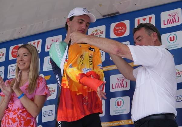 May 29, 2026, Chateau Gontier Sur Mayenne, Bretagne, FRANCE: OLAV KOOIJ of Decathlon CMA CGM TEAM during the of the Boucles de la Mayenne - Cro dit Mutuel, UCI ProSeries Cycling event, 1ere etape Saint Berthevin - Chateau gontier sur Mayenne on 29 May 2026 in Chateau gontier sur Mayenne, France: photos 1ere Etape BOUCLE DE LA MAYENNE - 29 05 2026  - ZUMAl193 20260529_zsp_l193_021 Copyright: xLaurentxLairysx