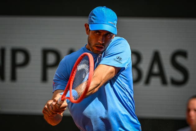 French Open Nuno Borges POR in action during at the 2026 Roland Garros tournament in Paris, FRANCE, on May 29 2026 Copyright: AntonioxBorga