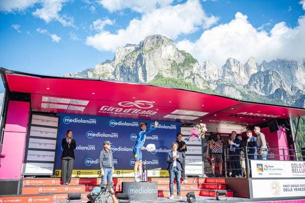 IPA85164957 - Giulio Ciccone (ITA) Maglia Azzurra - Giro D Italia 2026 Stage 19. Finish in Piani di Pezze in Alleghe (BL). On May 29 2026.  Copyright: xRiccardoxSpadettoxDexPaulis IPAxSportx xx 85164957