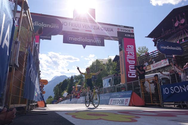 United States™ Sepp Kuss of Team Visma Lease A Bike Winner of stage during Stage 19 of the Giro d™Italia, from Feltre to Alleghe, Italy, Friday, May 29, 2026.  Copyright: xMassimoxPaolone LaPressex