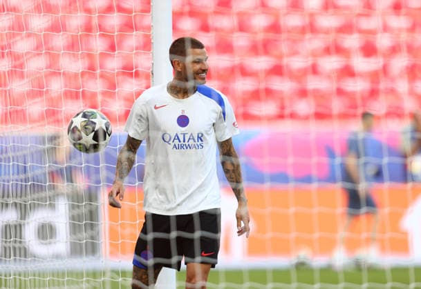 May 29, 2026, Budapest, Hungary: LUCAS HERNANDEZ in the last PSG training session ahead of the UEFA Champions League 2025 26 final between Paris Saint-Germain and Arsenal FC at the Puskas Arena in Budapest, Hungary. Soccer 2026: UEFA Champions League Final: PSG Training  - ZUMAc179 20260529_zep_c179_026 Copyright: xMickaelxChavetx