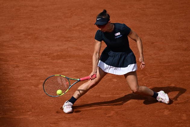 2026 French Open (Roland-Garros) - Day 6 PARIS, FRANCE - MAY 29: Tamara Korpatsch of Germany competes against Elina Svitolina (not seen) of Ukraine during their women s singles third round match on day six of the French Open (Roland Garros) tennis tournament in Paris, France, on May 29, 2026. Burak Akbulut Anadolu Paris France. Editorial use only. Please get in touch for any other usage.  Copyright: x2026xAnadoluxBurakxAkbulutx