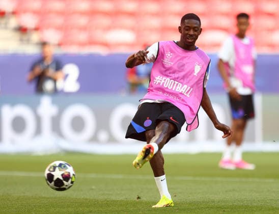 May 29, 2026, Budapest, Hungary: OUSMANE DEMBELE in the last PSG training session ahead of the UEFA Champions League 2025 26 final between Paris Saint-Germain and Arsenal FC at the Puskas Arena in Budapest, Hungary. Soccer 2026: UEFA Champions League Final: PSG Training  - ZUMAc179 20260529_zep_c179_035 Copyright: xMickaelxChavetx