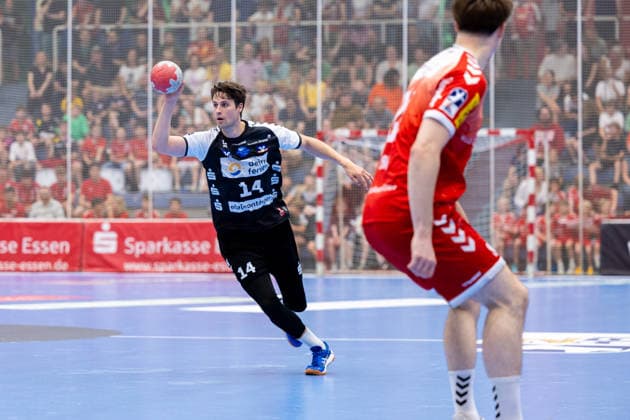 29 05 2026, 33 Matchday of the 2 Handball Bundesliga, TuSEM Essen HSG Nordhorn Lingen Ian Hütter HSG Nordhorn Lingen Essen Am Hallo NRW Germany xRHR PHOTO DEx Copyright: DennisxEwert RHR-FOTOx RHR-FOTO DE