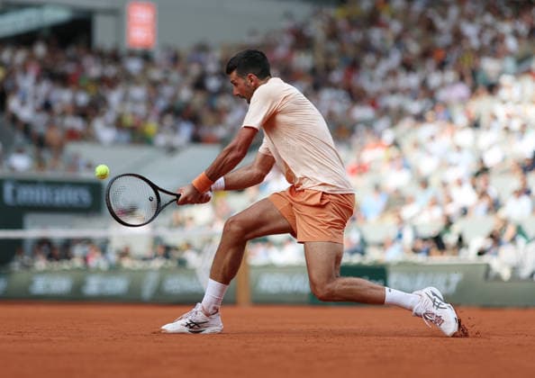 May 29, 2026, Paris, Ile De France, France: NOVAK DJOKOVIC of Serbia during the match against J. Fonseca of Brazil in the third round of tennis tournament Roland Garros, Paris, France. Tennis, Roland Garros 2026 - Novak Djokovic  - ZUMAc278 20260529_zsp_c278_073 Copyright: xMarcinxCholewinskix