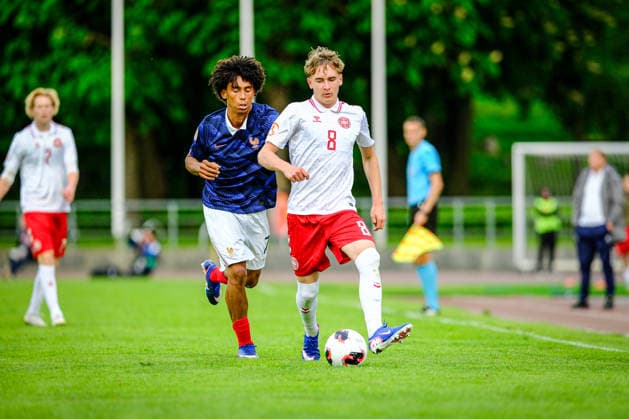 UEFA Under-17 European Championship, EM, Europameisterschaft Estonia 2026 Frederik Vestergaard in action during the UEFA Under-17 European Championship Group-A match between France U-17 vs Denmark U-17 national teams, Tallinn Estonia 29.05.2026 Tallinn A Le Coq Arena Estonia Copyright: xMaurixLevandix