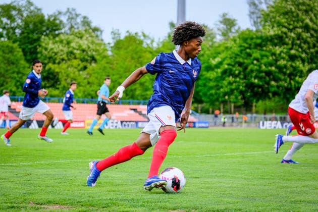 UEFA Under-17 European Championship, EM, Europameisterschaft Estonia 2026 Arone Gadou in action during the UEFA Under-17 European Championship Group-A match between France U-17 vs Denmark U-17 national teams, Tallinn Estonia 29.05.2026 Tallinn A Le Coq Arena Estonia Copyright: xMaurixLevandix