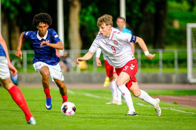 UEFA Under-17 European Championship, EM, Europameisterschaft Estonia 2026 Mikkel Bro Hansen in action during the UEFA Under-17 European Championship Group-A match between France U-17 vs Denmark U-17 national teams, Tallinn Estonia 29.05.2026 Tallinn A Le Coq Arena Estonia Copyright: xMaurixLevandix