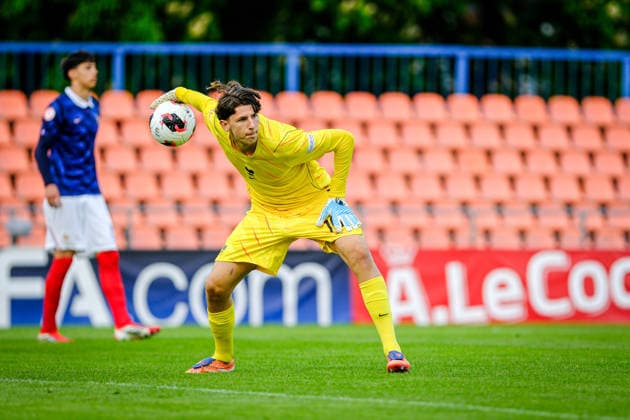 UEFA Under-17 European Championship, EM, Europameisterschaft Estonia 2026 Axel Decrenisse in action during the UEFA Under-17 European Championship Group-A match between France U-17 vs Denmark U-17 national teams, Tallinn Estonia 29.05.2026 Tallinn A Le Coq Arena Estonia Copyright: xMaurixLevandix