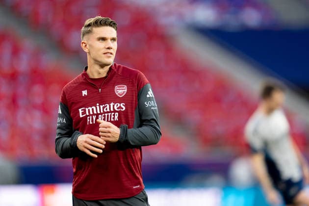 Arsenal FC Training Session - MD-1 UEFA Champions League Final Viktor Gyokeres of Arsenal FC looks on during the Arsenal FC Training Session ahead the UEFA Champions League Final match between Paris Saint-Germain Fc and Arsenal FC at Puskas Arena on May 29, 2026 in Budapest, Hungary Budapest Puskas Arena Hungary Hungary Copyright: xGiuseppexMaffiax 260529_UCL_Arsenal_TrainingSession_GM_02898