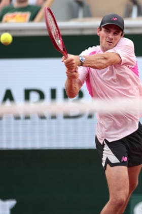RECORD DATE NOT STATED 29th May 2026; Roland Garros, Paris, France; 2026 French Open Tennis, Day 11; Tommy Paul (USA) plays a cross court return JonxBromley