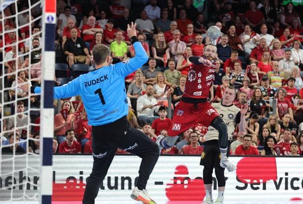 29 05 2026 Handball 1 Bundesliga DAIKIN HBL Season 2025 2026 33 Matchday HC Erlangen Metropolregion Nuremberg HCE Bergischer HC DaMa xdaxmax Christopher Rudeck 1, Bergischer HC Antonio Metzner 27, HC Erlangen HCE