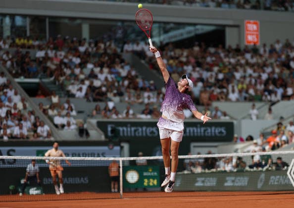 May 29, 2026, Paris, Ile De France, France: JOAO FONSECA of Brazil during the match against N. Djokovic of Serbia in the third round of tennis tournament Roland Garros, Paris, France. Paris France - ZUMAc278 20260529_zsp_c278_084 Copyright: xMarcinxCholewinskix