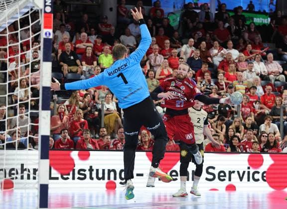 29 05 2026 Handball 1 Bundesliga DAIKIN HBL Season 2025 2026 33 Matchday HC Erlangen Metropolregion Nuremberg HCE Bergischer HC DaMa xdaxmax Christopher Rudeck 1, Bergischer HC Antonio Metzner 27, HC Erlangen HCE