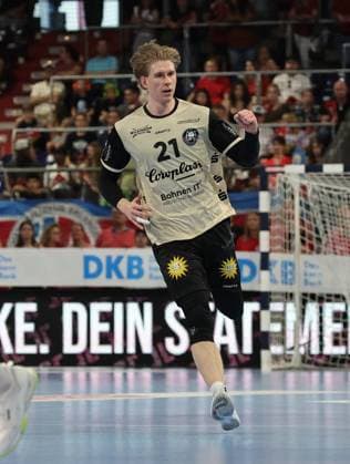 29 05 2026 Handball 1 Bundesliga DAIKIN HBL Season 2025 2026 33 Matchday HC Erlangen Metropolitan Region Nuremberg HCE Bergischer HC DaMa xdaxmax Kim Voss Fels 21, Bergischer HC rejoices joy clenches fist fists