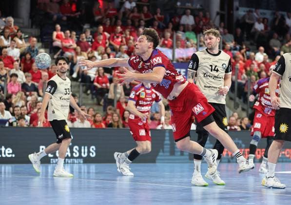 29 05 2026 Handball 1 Bundesliga DAIKIN HBL Season 2025 2026 33 Matchday HC Erlangen Metropolregion Nürnberg HCE Bergischer HC DaMa xdaxmax Tobias Buck 39, HC Erlangen HCE