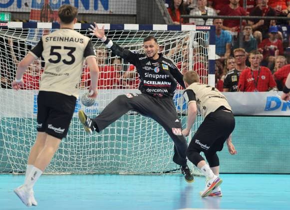 29 05 2026 Handball 1 Bundesliga DAIKIN HBL Season 2025 2026 33 Matchday HC Erlangen Metropolregion Nuremberg HCE Bergischer HC DaMa xdaxmax Khalifa Ghedbane 96, HC Erlangen HCE Noah Beyer 2, Bergischer HC