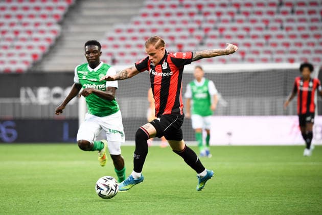 OGC Nice v AS Saint-Etienne - Ligue 1 McDonald s 2025 2026 - Relegation Promotion Playoffs 26 Melvin BARD (ogcn) during the Ligue 1 Relegation Promotion Playoffs matchs between Nice and Saint-Etienne at Allianz Riviera on May 29, 2026 in Nice, France. Nice France  Copyright: xFEPx 776502581