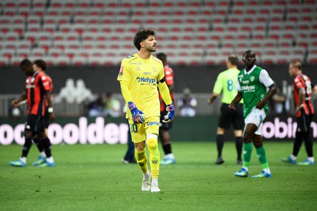 OGC Nice v AS Saint-Etienne - Ligue 1 McDonald s 2025 2026 - Relegation Promotion Playoffs 30 Gautier LARSONNEUR (asse) during the Ligue 1 Relegation Promotion Playoffs matchs between Nice and Saint-Etienne at Allianz Riviera on May 29, 2026 in Nice, France. Nice France  Copyright: xFEPx 776502581