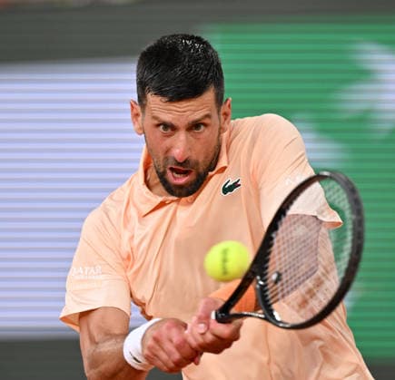 2026 French Open, Roland-Garros - Day 6 PARIS, FRANCE - MAY 29: Novak Djokovic of Serbia in action against Joao Fonseca of Brazil during their Men s Singles third round match on Day Six of the 2026 French Open at Roland Garros in Paris, France on May 29, 2026. Mustafa Yalcin Anadolu Paris France. Editorial use only. Please get in touch for any other usage.  Copyright: x2026xAnadoluxMustafaxYalcinx