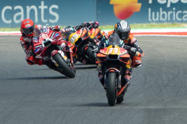 MotoGP of Italy - Free Practice Pedro Acosta of Red Bull KTM Factory Racing and Marc Marquez of Ducati Lenovo Team during the Gran Premio d Italia Brembo Grand Prix Free Practice Friday MotoGP at Autodromo Internazionale del Mugello on May 29, 2026, in Scarperia, Italy. Mugello Scarperie e Sanpiero Italy  Copyright: xFabioxAvernax originalFilename:averna-granprem260529_npnxm.jpg