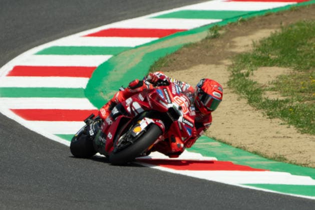 MotoGP of Italy - Free Practice Marc Marquez of the Ducati Lenovo Team participates in the Gran Premio d Italia Brembo Grand Prix Free Practice on Friday during the MotoGP of Italy at Autodromo Internazionale del Mugello on May 29, 2026, in Scarperia, Italy. Mugello Scarperie e Sanpiero Italy  Copyright: xFabioxAvernax originalFilename:averna-granprem260529_nppwq.jpg