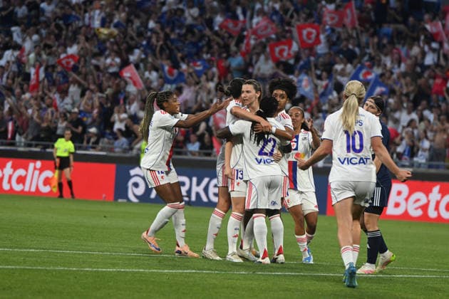 Football : OL Lyonnes vs Paris FC- final French Ligue Arkema - 29 05 2026 CHAWINGA Tabitha of OL Lyonnes scoring goal during the Final French Ligue Arkema match between OL Lyonnes and Paris FC at the Groupama stadium Lyon ,on May 29 2026 LYONFrance  Copyright: xMouradxAllilix