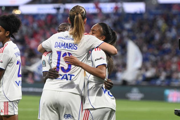 Football : OL Lyonnes vs Paris FC- final French Ligue Arkema - 29 05 2026 CHAWINGA Tabitha of OL Lyonnes scoring goal during the Final French Ligue Arkema match between OL Lyonnes and Paris FC at the Groupama stadium Lyon ,on May 29 2026 LYONFrance  Copyright: xMouradxAllilix