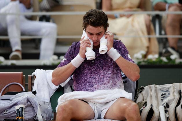 French Open Joao Fonseca during at the 2026 Roland Garros tournament in Paris, FRANCE, on May 29 2026 Copyright: AntonioxBorga