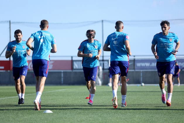 Croatia training session - Day 5 Luka Modric wore a protective face mask during his first training session with Croatia at Stadion Rujevica in Rijeka, Croatia, on May 29, 2026, after joining the national team, Nationalteam camp ahead of friendly matches against Belgium and Slovenia.  NelxPavletic PIXSELL