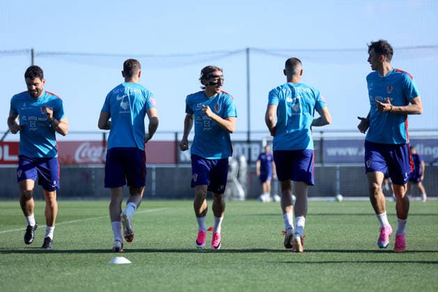 Croatia training session - Day 5 Luka Modric wore a protective face mask during his first training session with Croatia at Stadion Rujevica in Rijeka, Croatia, on May 29, 2026, after joining the national team, Nationalteam camp ahead of friendly matches against Belgium and Slovenia.  NelxPavletic PIXSELL