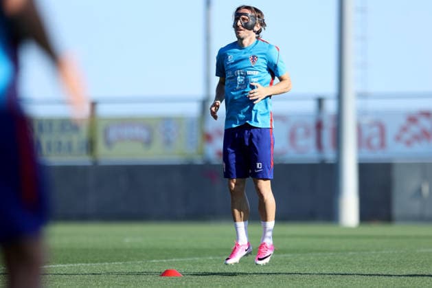 Croatia training session - Day 5 Luka Modric wore a protective face mask during his first training session with Croatia at Stadion Rujevica in Rijeka, Croatia, on May 29, 2026, after joining the national team, Nationalteam camp ahead of friendly matches against Belgium and Slovenia.  NelxPavletic PIXSELL