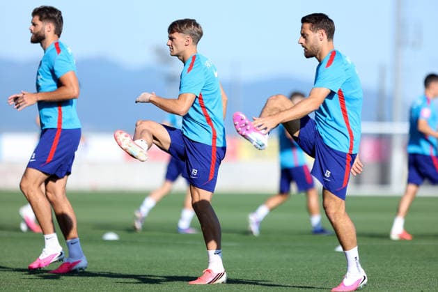 Croatia training session - Day 5 Toni Fruk and Nikola Vlasic of Croatia during a training session at Rujevica Stadium in Rijeka, Croatia, on May 29, 2026. The Croatian national football team is holding a pre-World Cup training camp ahead of friendly matches against Belgium and Slovenia.  NelxPavletic PIXSELL