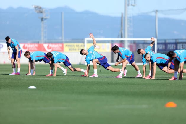 Croatia training session - Day 5 Petar Musa and Josip Stanisic of Croatia during a training session at Rujevica Stadium in Rijeka, Croatia, on May 29, 2026. The Croatian national football team is holding a pre-World Cup training camp ahead of friendly matches against Belgium and Slovenia.  NelxPavletic PIXSELL