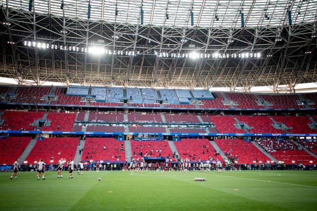 2026.05.29 Budapeszt Trening Arsenalu przed finalem Ligi Mistrzow UEFA Final Ligi Mistrzow trening N z Puskas Arena Foto Mateusz Porzucek PressFocus 2026.05.29 Budapeszt Trening Arsenalu przed finalem Ligi Mistrzow UEFA Champions League Final training session, Budapest, Puskas Arena Arsenal Puskas Arena Credit: Mateusz Porzucek PressFocus NEWSPIX.PL --- newspix.pl POLAND OUT! 